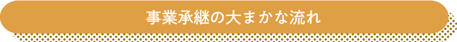 事業承継の大まかな流れ